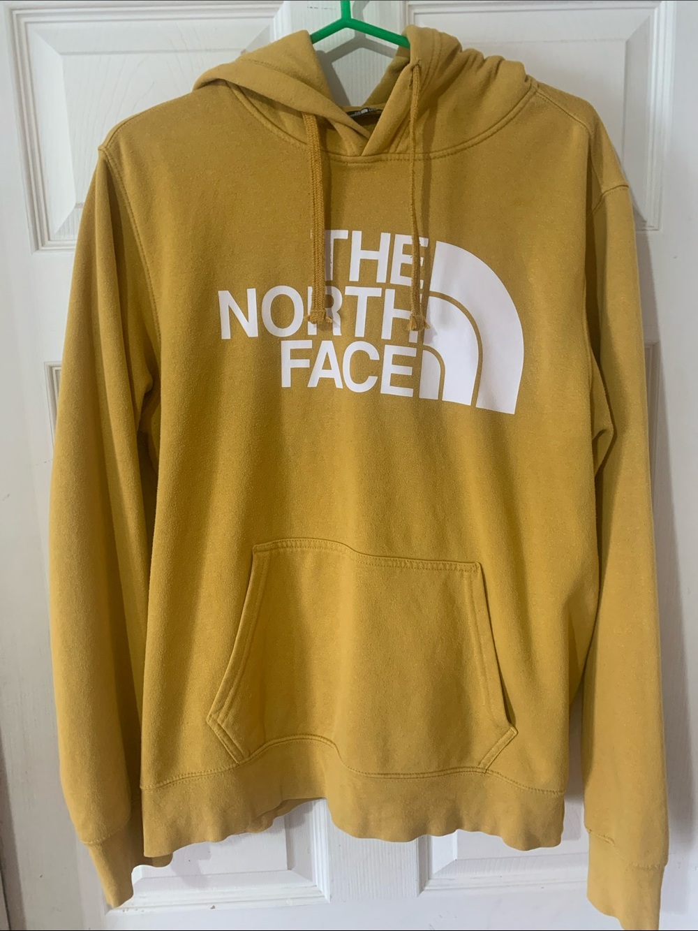 The North Face Men's Mustard Yellow Logo Hoodie